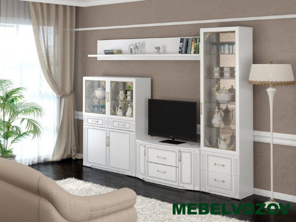 Стенка в гостиную «Виктория» Компоновка 4 - фото от Mebelvozov в Нижнем Новгороде Стенка в гостиную «Виктория» Компоновка 4 от Mebelvozov в Нижнем Новгороде
