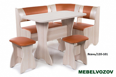 Кухонный уголок "Тюльпан" Венге/109-101 от магазина Мебельвозов в Нижнем Новгороде