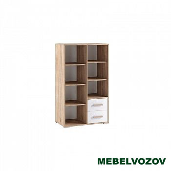 Стеллаж книжный малый Бланка (Фасад белый) детальное изображение от магазина mebelvozov.ru в Нижнем Новгороде
