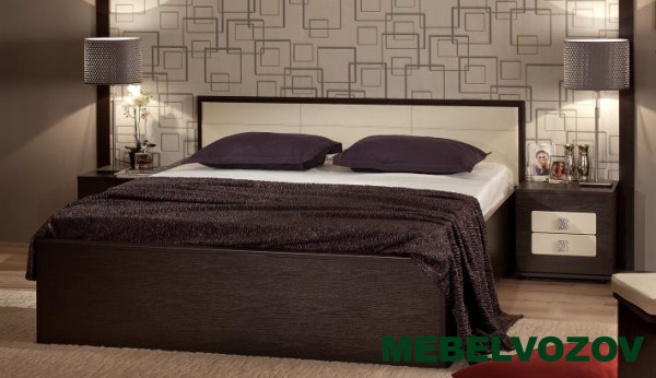 Кровать полутороспальная  с подъемным механизмом 1400+3.2 АМЕЛИ ЛЮКС 301 Венге от магазина Мебельвозов в Нижнем Новгороде