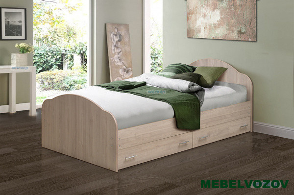 Кровать на уголках с ящиками №1 1400 от магазина Мебельвозов в Нижнем Новгороде