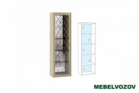 Пенал-витрина ЛШ-8 (надставной) Ливорно (дуб сонома) от Mebelvozov в Нижнем Новгороде