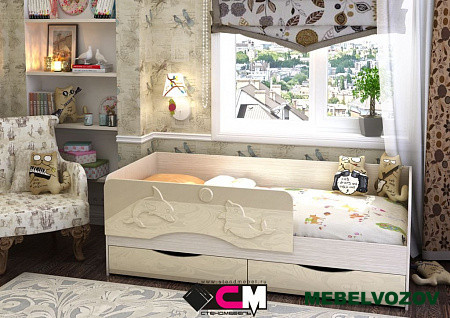 Детская кровать Алиса 1600 детальное изображение от магазина mebelvozov.ru в Нижнем Новгороде