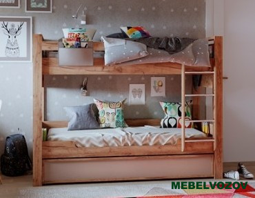 Nature 90 Кровать двухъярусная детальное изображение от магазина mebelvozov.ru в Нижнем Новгороде
