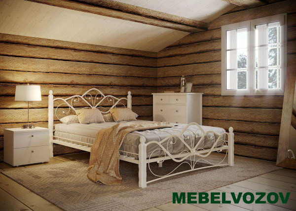 Кровать ВЕНЕРА-1 1400 (белая) от магазина Мебельвозов в Нижнем Новгороде