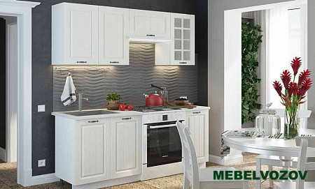Кухонный гарнитур Мария 1800 (дуб белый) H=720 от магазина Мебельвозов в Нижнем Новгороде