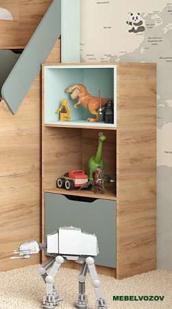 RICH Стеллаж СЖ-002 (Мята/голубой) детальное изображение от магазина mebelvozov.ru в Нижнем Новгороде