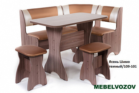 Кухонный уголок "Тюльпан" Венге/109-101 от магазина Мебельвозов в Нижнем Новгороде