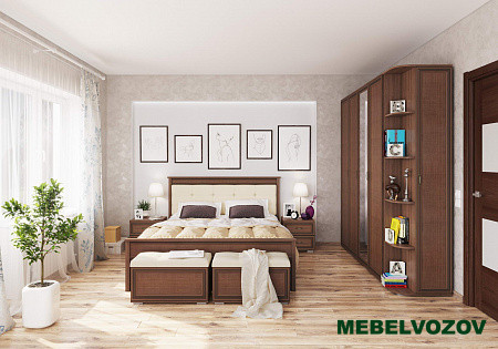 Банкетка с отсеком для хранения ЛБ-20 Ливорно (орех донской) от магазина Мебельвозов в Нижнем Новгороде