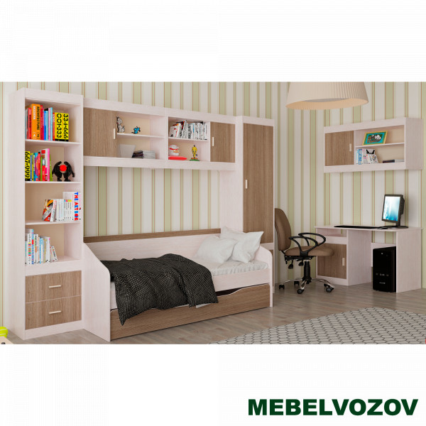 Подростковая мебель «Паскаль» Компоновка 2 детальное изображение от магазина mebelvozov.ru в Нижнем Новгороде