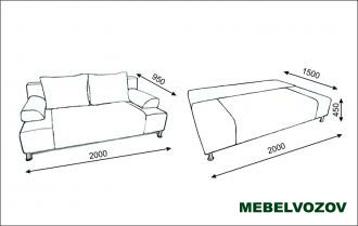 Диван еврокнижка  Канзас-3 от магазина Мебельвозов в Нижнем Новгороде