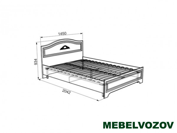 Кровать полутороспальная 1,4 Белла (комфорт)(Белый/джелато софт) от магазина Мебельвозов в Нижнем Новгороде