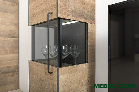 Шкаф-пенал с витриной Трувор 13.205 от компании Мебельвозов в Нижнем Новгороде