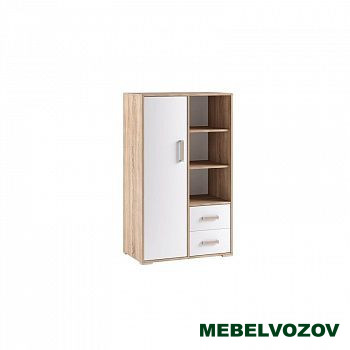 Стеллаж книжный малый Бланка (Фасад белый) детальное изображение от магазина mebelvozov.ru в Нижнем Новгороде