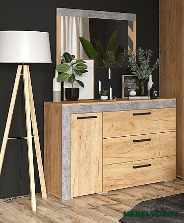 Комод Адель (дуб крафт/ателье) от магазина Мебельвозов в Нижнем Новгороде