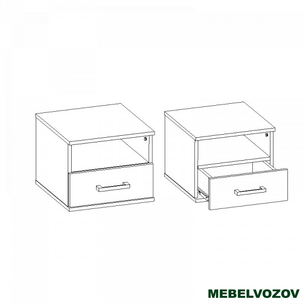 Тумба прикроватная Сити 67  от магазина Мебельвозов в Нижнем Новгороде