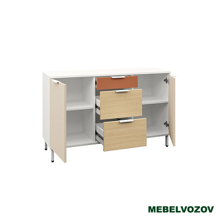 Марвэл Комод 16.234.02 (Белый PE шагрень) от магазина Мебельвозов в Нижнем Новгороде