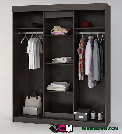 Шкаф-купе Фея (венге/дуб) от компании Мебельвозов в Нижнем Новгороде