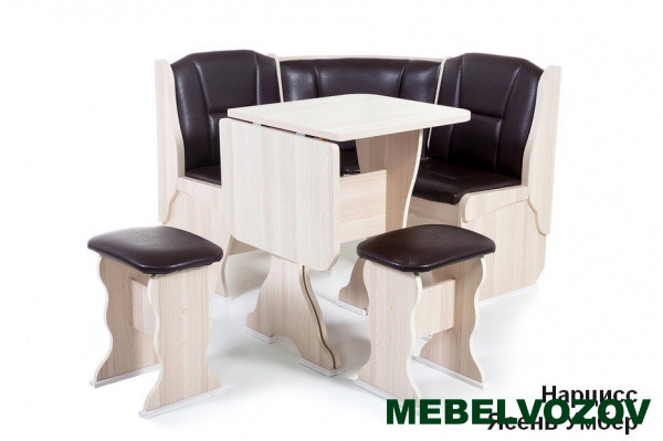 Кухонный уголок Нарцисс Ясень/Умбер  от магазина Мебельвозов в Нижнем Новгороде