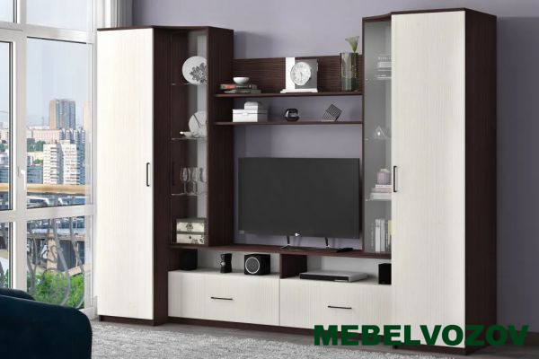 Стенка в гостиную Лайт от интернет магазина Mebelvozov в Нижнем Новгороде