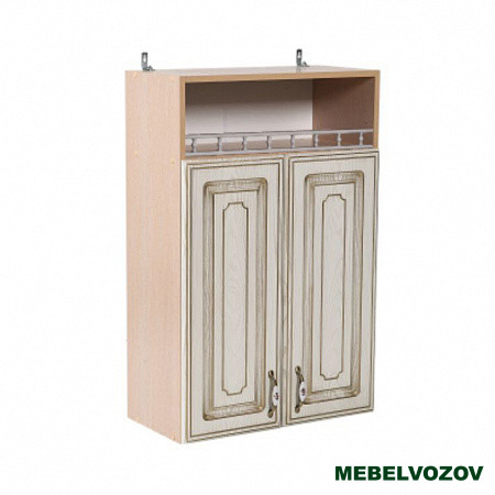 Шкаф навесной с открытой полкой 600 Анжелика (высота 920) фото от Мебельвозов в Нижнем Новгороде