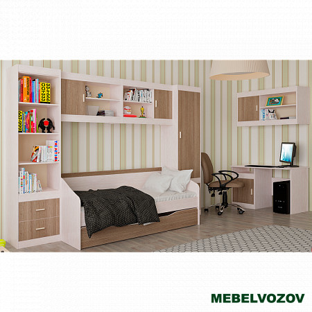 Подростковая мебель «Паскаль» Компоновка 2 детальное изображение от магазина mebelvozov.ru в Нижнем Новгороде