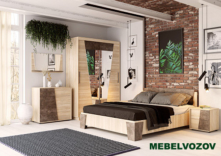 Модульная спальня Санремо от магазина Мебельвозов в Нижнем Новгороде