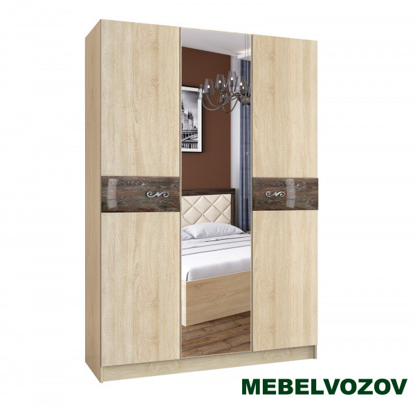 фото Шкаф 3-х створчатый Мадлен  от магазина Мебельвозов в Нижнем Новгороде Шкаф 3-х створчатый Мадлен  от магазина Мебельвозов в Нижнем Новгороде