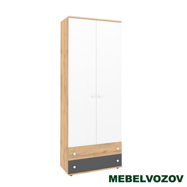 Шкаф для одежды и белья белый Лойс 92 детальное изображение от магазина mebelvozov.ru в Нижнем Новгороде