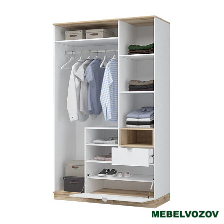 ЮККИ ШК 1Я 1350 Шкаф 3х створчатый с зеркалом от компании Мебельвозов в Нижнем Новгороде