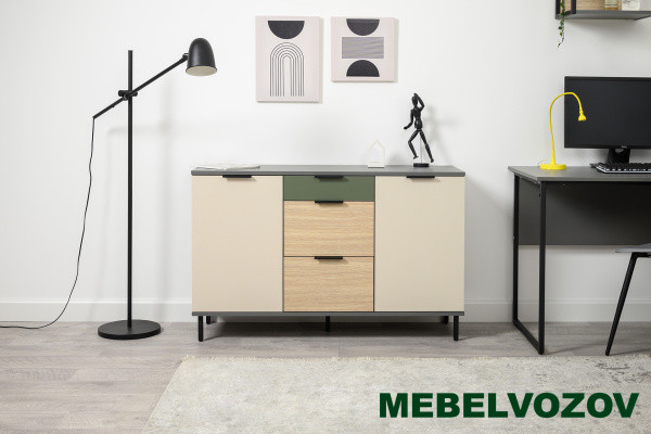 Марвэл Комод 16.234.02 (Темно - серый U2601) от магазина Мебельвозов в Нижнем Новгороде