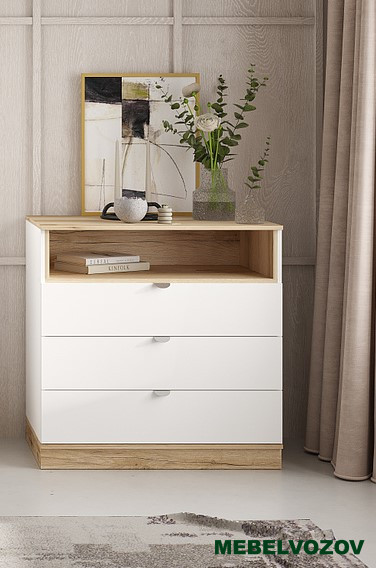ЮККИ КМ 3Я 900 Комод 3 ящика от магазина Мебельвозов в Нижнем Новгороде