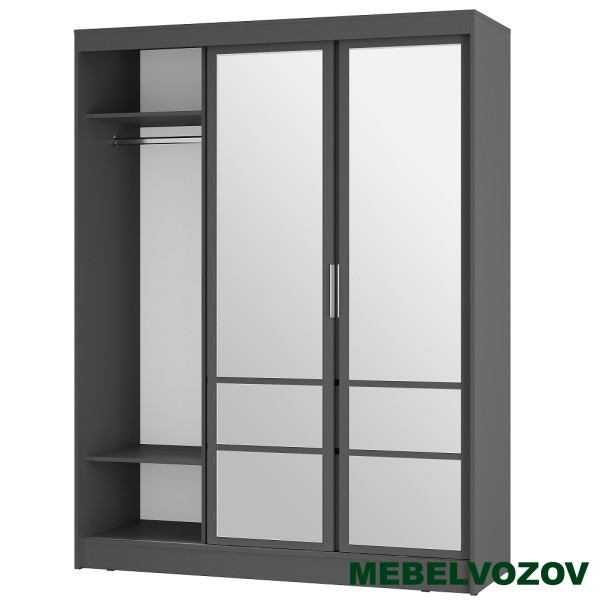 Шкаф-купе "Симпл" ШКК-06 Графит от компании Мебельвозов в Нижнем Новгороде
