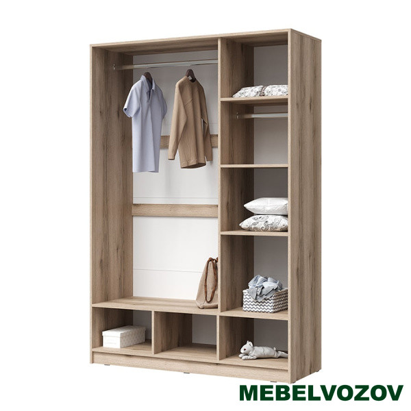 КИВИ ШК-03 Шкаф 3ств с зеркалом детальное изображение от магазина mebelvozov.ru в Нижнем Новгороде