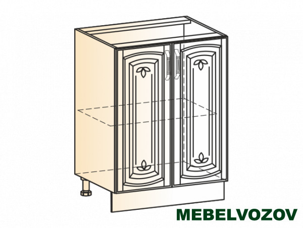 Фото шкаф рабочий l600 (2 дв. гл.) (эмаль) бергамо элемента от сайта Мебельвозов в Нижнем Новгороде