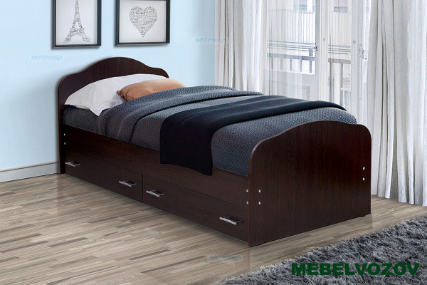 Кровать на уголках с ящиками №1 900 детальное изображение от магазина mebelvozov.ru в Нижнем Новгороде