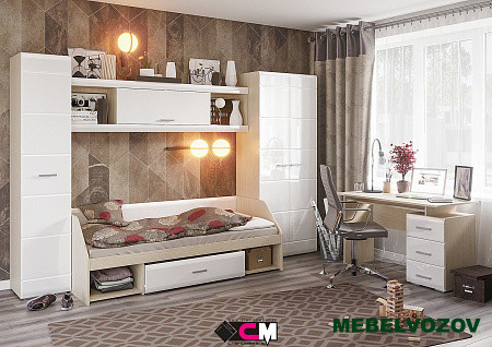Модульная мебель для детской Симба. Комплект 2 детальное изображение от магазина mebelvozov.ru в Нижнем Новгороде