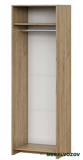 Шкаф двухстворчатый для одежды Лофт от компании Мебельвозов в Нижнем Новгороде