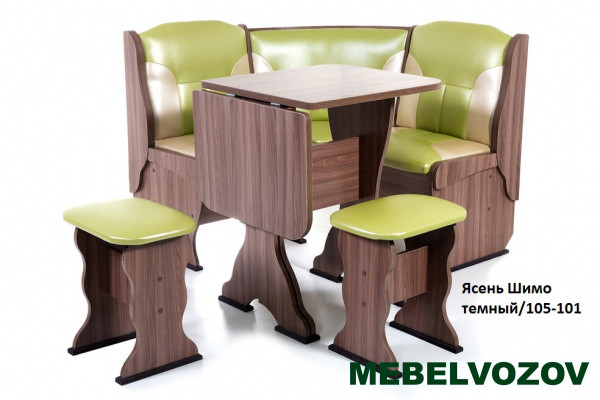 Кухонный уголок Нарцисс Ясень/114-101 от магазина Мебельвозов в Нижнем Новгороде