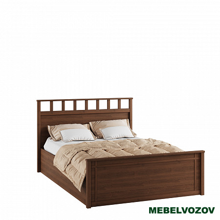Кровать Ричард 1,4 РКР-1 (орех донской) с настилом из ДСП от магазина Мебельвозов в Нижнем Новгороде