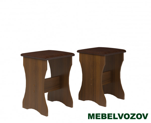 Табурет с мягким сидением 2шт Трапези Эна (Орех Экко) от магазина Мебельвозов в Нижнем Новгороде