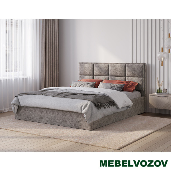 фото Кровать 160х200 с подъемным механизмом Линда (грей) от магазина Мебельвозов в Нижнем Новгороде Кровать 160х200 с подъемным механизмом Линда (грей) от магазина Мебельвозов в Нижнем Новгороде
