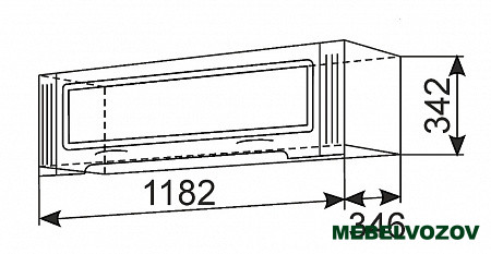 Шкаф навесной «Виктория» 36  от компании Мебельвозов в Нижнем Новгороде
