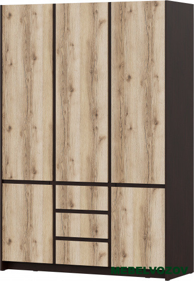 Прага Шкаф для одежды трехстворчатый (без зеркала) от компании Мебельвозов в Нижнем Новгороде