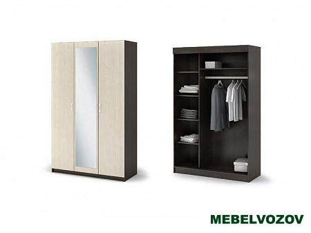 БАССА ШК 553 шкаф 3-х створчатый от компании Мебельвозов в Нижнем Новгороде