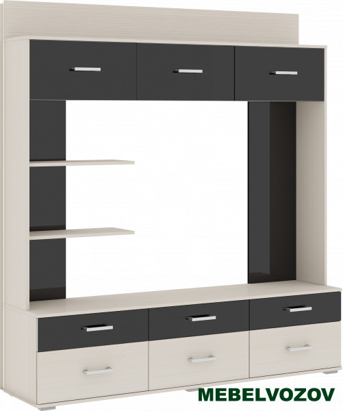 Шкаф в гостинную для ТВ Сити 30 - фото от интернет магазина Mebelvozov в Нижнем Новгороде Шкаф в гостинную для ТВ Сити 30 от интернет магазина Mebelvozov в Нижнем Новгороде