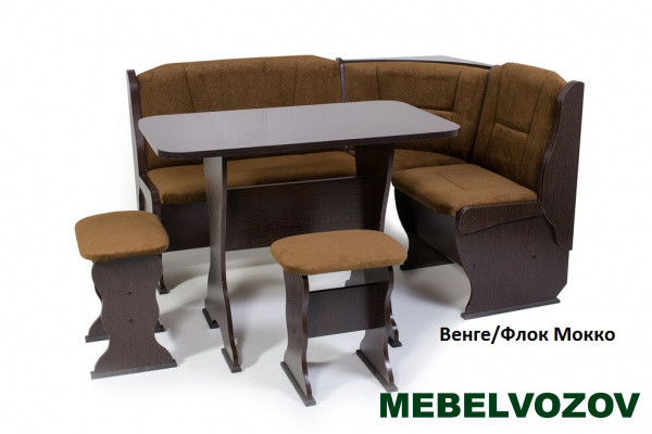 Кухонный уголок Орхидея Флок Мокко от магазина Мебельвозов в Нижнем Новгороде