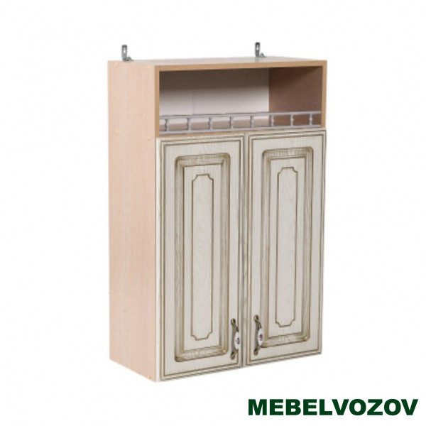 Шкаф навесной с открытой полкой 600 Анжелика (высота 920) фото от Мебельвозов в Нижнем Новгороде