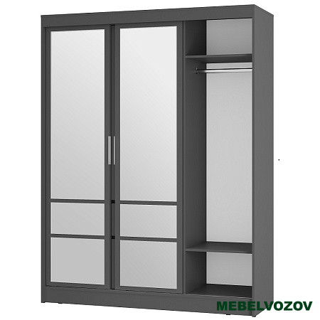 Шкаф-купе "Симпл" ШКК-06 Графит от компании Мебельвозов в Нижнем Новгороде