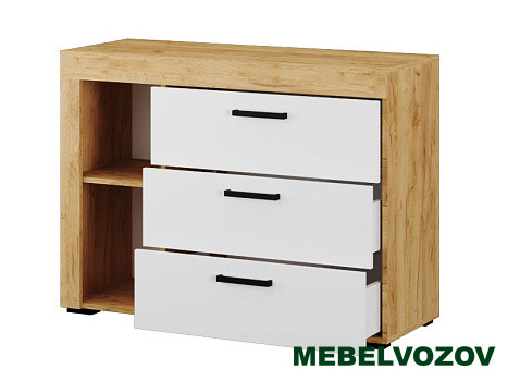 фото Комод Адель (белый/дуб крафт) от магазина Мебельвозов в Нижнем Новгороде Комод Адель (белый/дуб крафт) от магазина Мебельвозов в Нижнем Новгороде